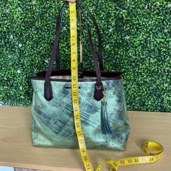 Brahmin Duxbury Satchel - Hunter Mayara Metallic Tote - Picture 10 of 17